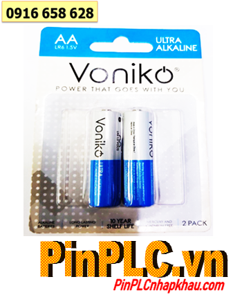 Voniko LR6 _Pin AM3_Pin tiểu AA 1.5v Alkaline Voniko LR6 AM3 chính hãng _Loại vỉ 2 viên